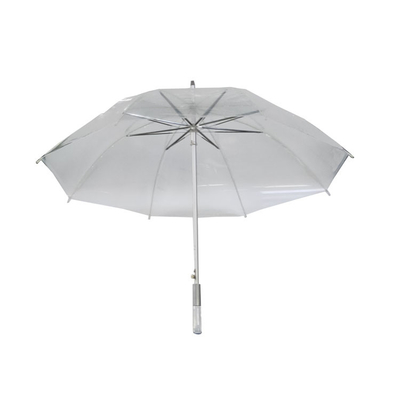Αυτοκίνητο ανοιχτό αδιάβροχο αλουμινένιο πλαίσιο διαφανής ομπρέλα βροχής 23 ίντσες