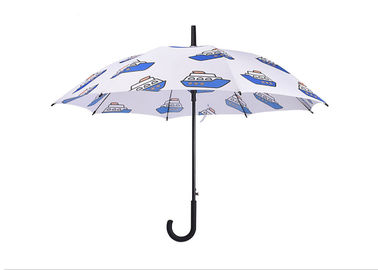 Ομπρέλες ραβδιών των γυναικών υφάσματος πολυεστέρα/Pongee, ομπρέλα γκολφ ραβδιών βροχής