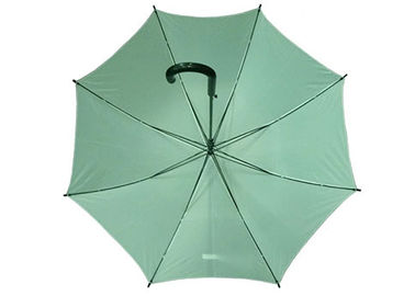 Ομπρέλες ραβδιών των ανοικτό πράσινο γυναικών, στερεό Windproof πλαίσιο ομπρελών ραβδιών