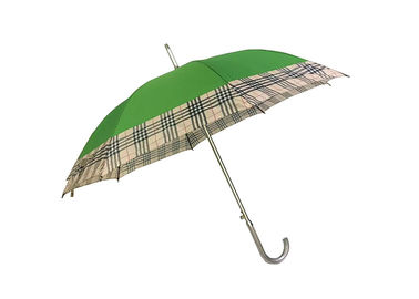 Pongee κόκκαλων αργιλίου ομπρέλα, μόνη Rustproof αστραπή ομπρελών ανοίγματος ανθεκτική