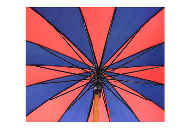 Ελαφρύς κόκκινος μπλε ξύλινος ανθεκτικός ισχυρός εύρωστος αέρα ομπρελών λαβών