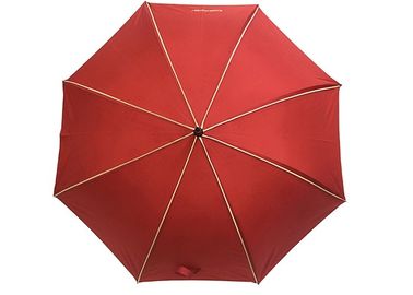 Κόκκινη Pongee ομπρέλα γκολφ αέρα ανθεκτική με την πλήρη εκτύπωση επιτροπής εσωτερικών