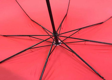 Κόκκινη Windproof πτυσσόμενη ομπρέλα 27 ισχυρός εύρωστος ίντσας για το θυελλώδη καιρό