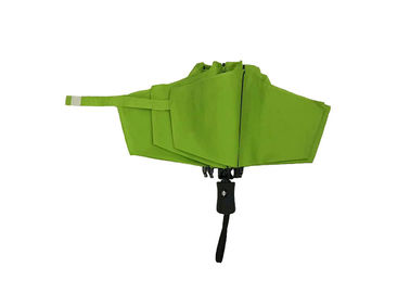 Πράσινη μίνι διπλώνοντας ομπρέλα πλαισίων φίμπεργκλας, ισχυρή διπλώνοντας ομπρέλα