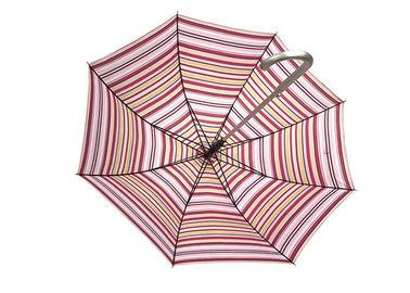 Ζωηρόχρωμη ομπρέλα βροχής παιδιών αργιλίου ριγωτή, φορητή ομπρέλα για τη βροχή και αέρας