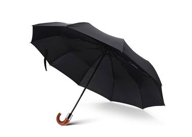 Μαύρη ομπρέλα ραβδιών, μίνι ομπρέλα για το περιβαλλοντικό ανακυκλωμένο RPET ύφασμα ταξιδιού