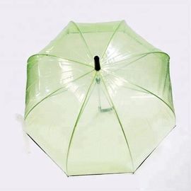 Πράσινη σαφής θολωτή ομπρέλα σημείου εισόδου, συμπαγής ομπρέλα φυσαλίδων με τη μαύρη περιποίηση