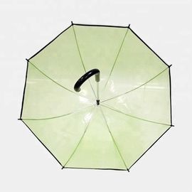 Πράσινη σαφής θολωτή ομπρέλα σημείου εισόδου, συμπαγής ομπρέλα φυσαλίδων με τη μαύρη περιποίηση
