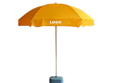Εισελκόμενη ομπρέλα παραλιών ράβδων Windproof, προωθητικές ομπρέλες παραλιών δύο στρώματα