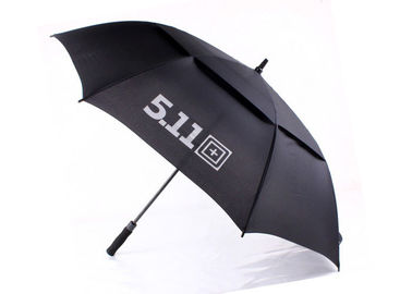 Μαύρη προώθηση 30 αερισμένη ίντσα ομπρέλα γκολφ, μεγάλη ομπρέλα γκολφ Windproof
