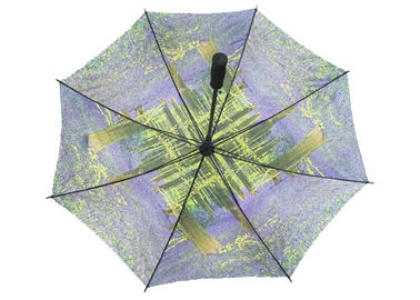 Μικρή ψηφιακή τυπωμένη αυτόματη ανοικτή ομπρέλα γκολφ, εύρωστη λαβή της EVA ομπρελών γκολφ