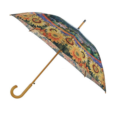 Λαβή 23 μορφής J» ομπρέλα ραβδιών 8K ξύλινη