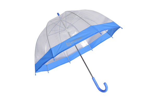 Διαφανής ομπρέλα βροχής υφάσματος σημείου εισόδου μορφής θόλων