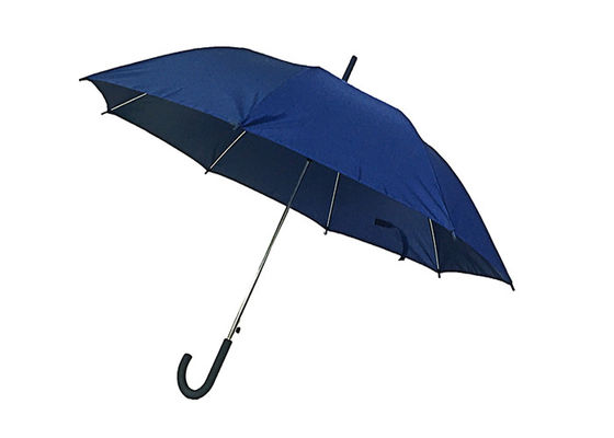 Πλαστική Pongee λαβών J αυτόματη ανοικτή ομπρέλα ραβδιών