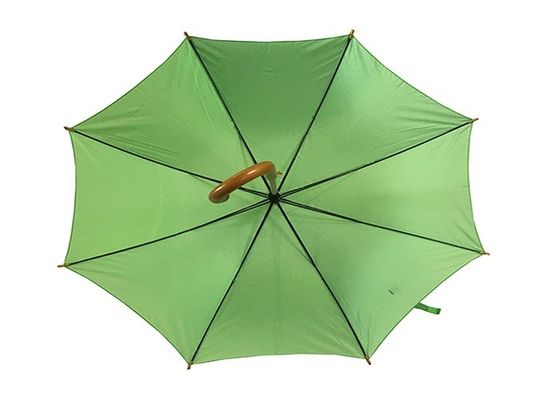 23 ίντσα Dia 102cm Pongee ξύλινη ομπρέλα λαβών υφάσματος