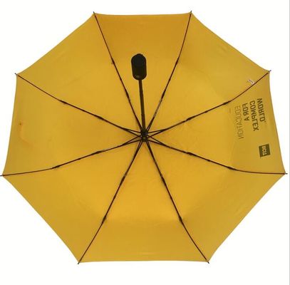 Υλικό αυτόματο ανοικτό στενό λογότυπο 3 Rpet διπλώνοντας ομπρέλα