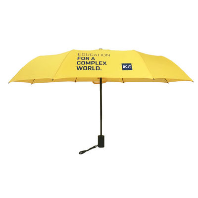 Υλικό αυτόματο ανοικτό στενό λογότυπο 3 Rpet διπλώνοντας ομπρέλα
