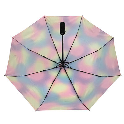 Διπλά πλευρά Dia 93cm φίμπεργκλας πτυσσόμενη ομπρέλα