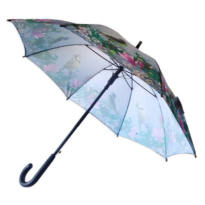 Windproof ευθεία ομπρέλα άξονων μετάλλων 8mm για τις γυναίκες