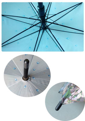 Windproof ευθεία ομπρέλα άξονων μετάλλων 8mm για τις γυναίκες