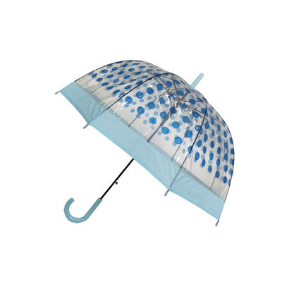 Windproof απόλλωνα στοιχείων ομπρέλα βροχής σημείων διαφανής