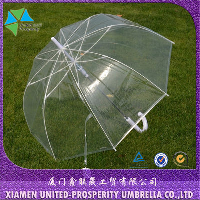 Αδιάβροχη λαβή 8mm J διαφανής ομπρέλα βροχής άξονων μετάλλων