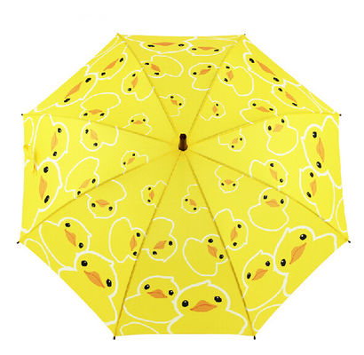 Παιδιών χαριτωμένη κίτρινη παπιών J ομπρέλα γκολφ λαβών συμπαγής