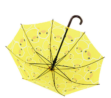 Παιδιών χαριτωμένη κίτρινη παπιών J ομπρέλα γκολφ λαβών συμπαγής