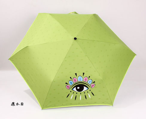 Χρώμα που αλλάζει την ομπρέλα 3 πτυχών με τον άξονα μετάλλων 8mm