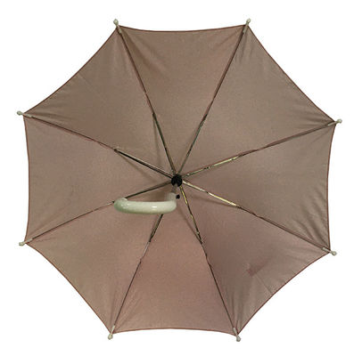 Ντυμένο ασήμι Pongee 8mm ομπρέλα βροχής παιδιών άξονων μετάλλων