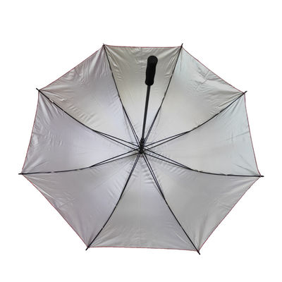 Ασημένιο επίστρωμα 	Pongee 190T ημι αυτόματη ομπρέλα 27 ίντσα