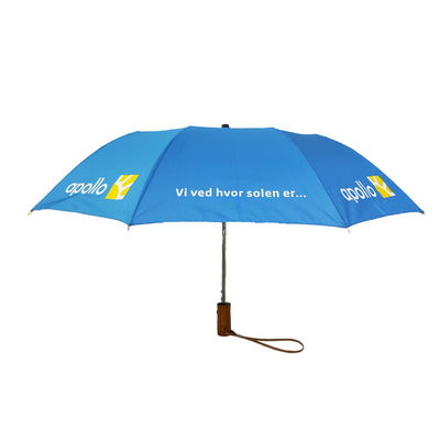 Ισχυρή Windproof Pongee 2 πτυχών UV ομπρέλα γκολφ