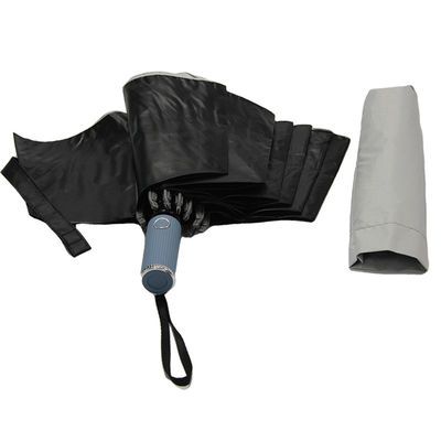 Μαύρο UV επίστρωμα τρία διπλώνοντας αυτοκίνητο ομπρελών ανοικτό κοντά για τις γυναίκες