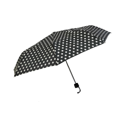 Χειρωνακτική ανοικτή Windproof διπλώνοντας ομπρέλα πολυεστέρα 190T για τις γυναίκες