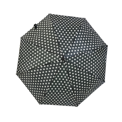 Χειρωνακτική ανοικτή Windproof διπλώνοντας ομπρέλα πολυεστέρα 190T για τις γυναίκες