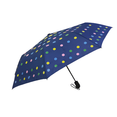 Φανταστική διπλώνοντας Pongee 3 μεταβαλλόμενη ομπρέλα χρώματος