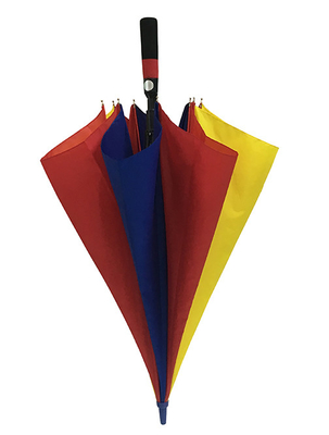 Pongee 130cm 190T ομπρέλα χρώματος ουράνιων τόξων με τα πλευρά φίμπεργκλας