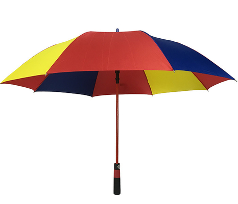 Pongee 130cm 190T ομπρέλα χρώματος ουράνιων τόξων με τα πλευρά φίμπεργκλας
