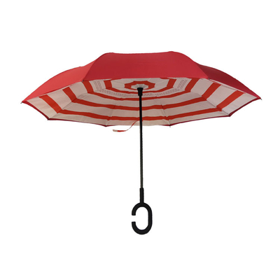 SGS Pongee συνήθειας αντιστροφή ομπρέλα στρώματος υφάσματος διπλή