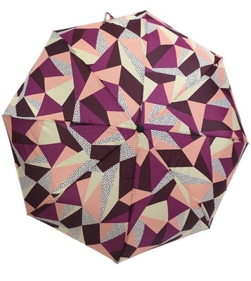 Floral Windproof διπλώνοντας ομπρέλα 21 πλαισίων μετάλλων εκτύπωσης &quot; x8k