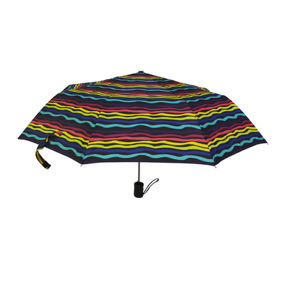 Windproof διπλώνοντας ομπρέλα 3 ουράνιων τόξων 21in για το ταξίδι