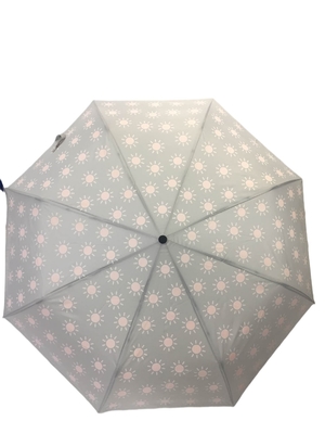 Χειρωνακτική ανοικτή Pongee προώθησης ομπρέλα υφάσματος με τη μαγική εκτύπωση