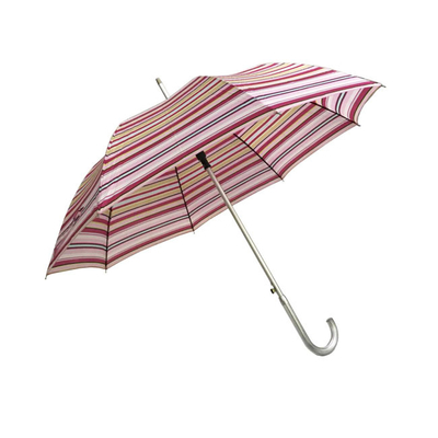 23 Pongee ίντσας ψηφιακή ομπρέλα λωρίδων εκτύπωσης υφάσματος για τις κυρίες