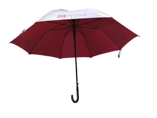 Dia 120cm αυτόματη ανοικτή UV ομπρέλα θαλάσσης υφάσματος επιστρώματος με τον άξονα φίμπεργκλας