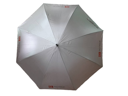 Dia 120cm αυτόματη ανοικτή UV ομπρέλα θαλάσσης υφάσματος επιστρώματος με τον άξονα φίμπεργκλας
