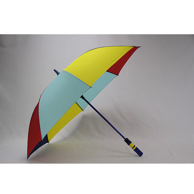 Pongee BSCI ύφασμα τρία κοινές ζωηρόχρωμες ομπρέλες γκολφ χρωμάτων