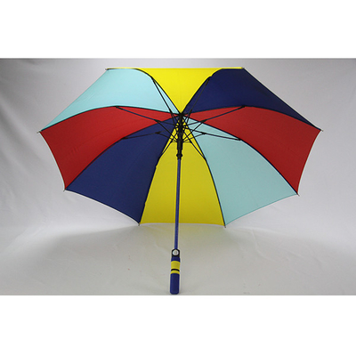 Pongee BSCI ύφασμα τρία κοινές ζωηρόχρωμες ομπρέλες γκολφ χρωμάτων