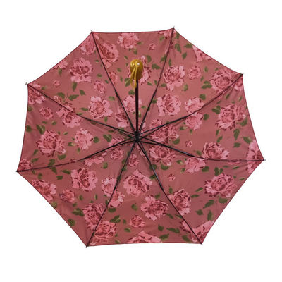 BSCI τύπωσε την αυτόματη ανοικτή στενή Windproof ομπρέλα ταξιδιού 2 πτυχών