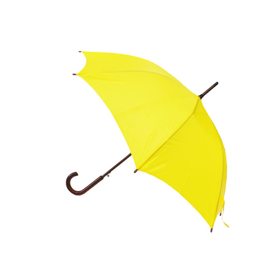 Ξύλινη αυτόματη ανοικτή Windproof ευθεία ομπρέλα λαβών με τον άξονα φίμπεργκλας