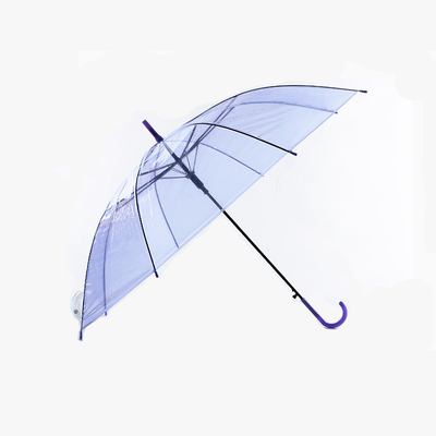 Ενήλικη ομπρέλα διαφανή 3 σημείου εισόδου λογότυπων συνήθειας που διπλώνει 23 ίντσα Χ 8K